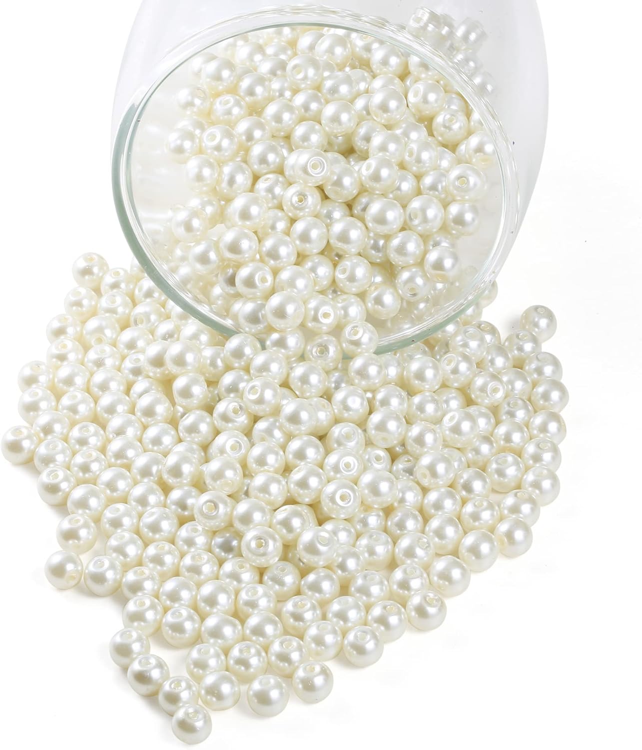 Round Shape Plastic Pearl Beads for Jewelry Making & DIY Craft