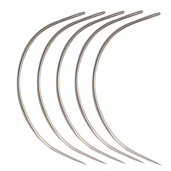 Curved Mattress Sewing Needles 3 Inch – Upholstery, Leather Craft & Hand Sewing Needles Pack of 5 - Image 2