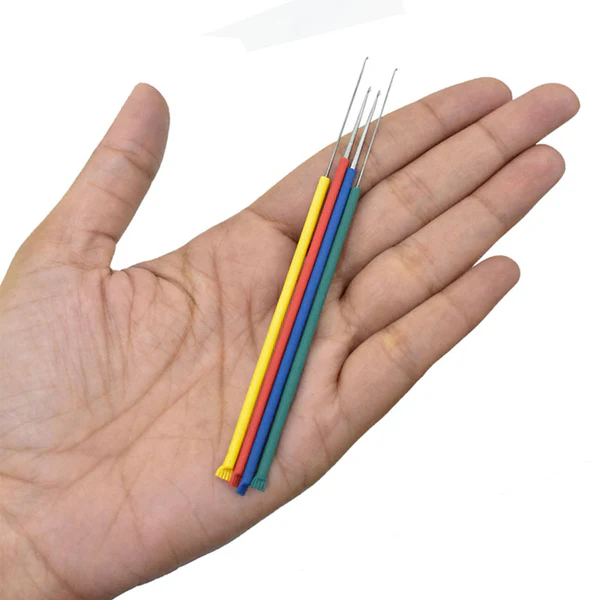 Aari Embroidery Needles with Comfort Grip Sleeves – Set of 4 Color-Coded Needles - Image 3