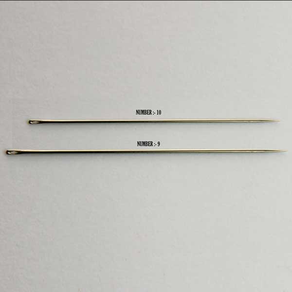 Pony Zardosi Hand Embroidery Needle – Size 9 & 10 for Traditional Zari, Dabka, Nakshi & Hand Embroidery Work