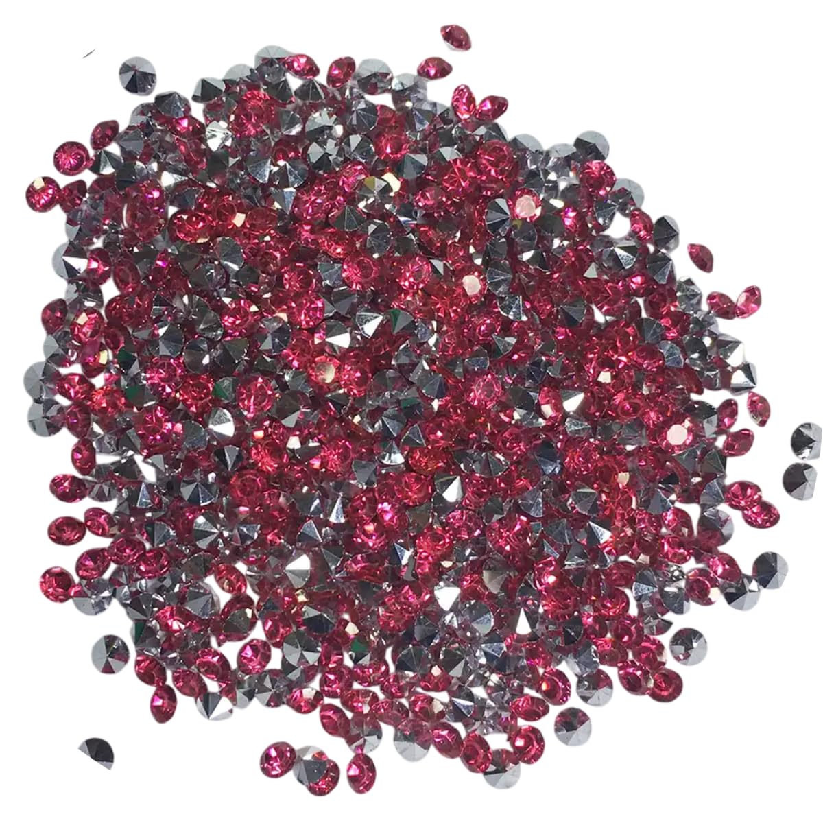 Rhinestone Chatons 3.8-4mm Pink Crystal Stones for Jewelry Making, Embroidery, Nail Art & DIY Crafts (500 Pieces)