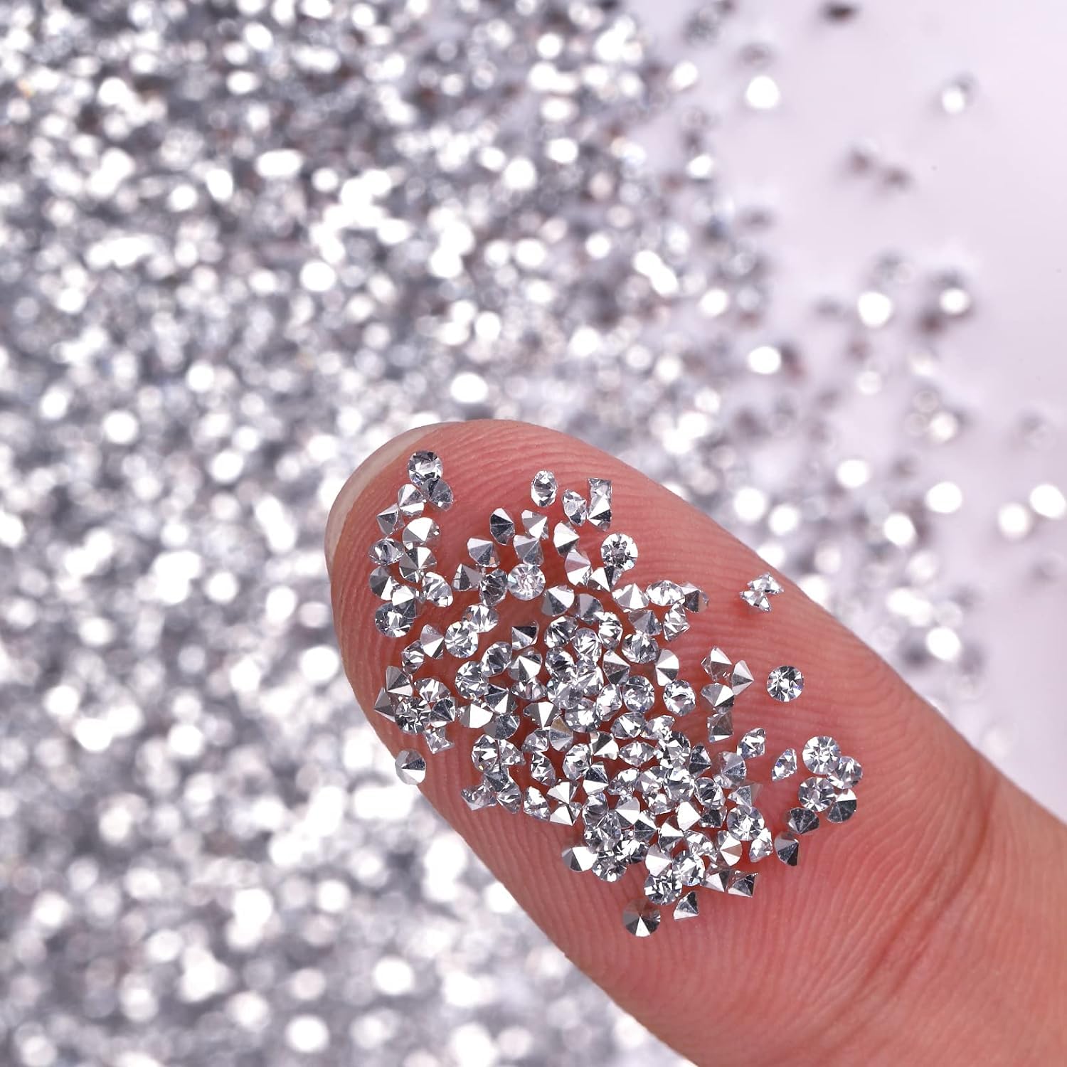 Rhinestone Chatons 8SS Silver Crystal Stones for Jewelry Making, Embroidery, Nail Art & DIY Crafts (400 Pieces) - Image 4