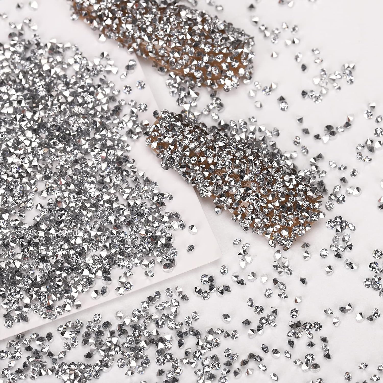 Rhinestone Chatons 8SS Silver Crystal Stones for Jewelry Making, Embroidery, Nail Art & DIY Crafts (400 Pieces) - Image 2