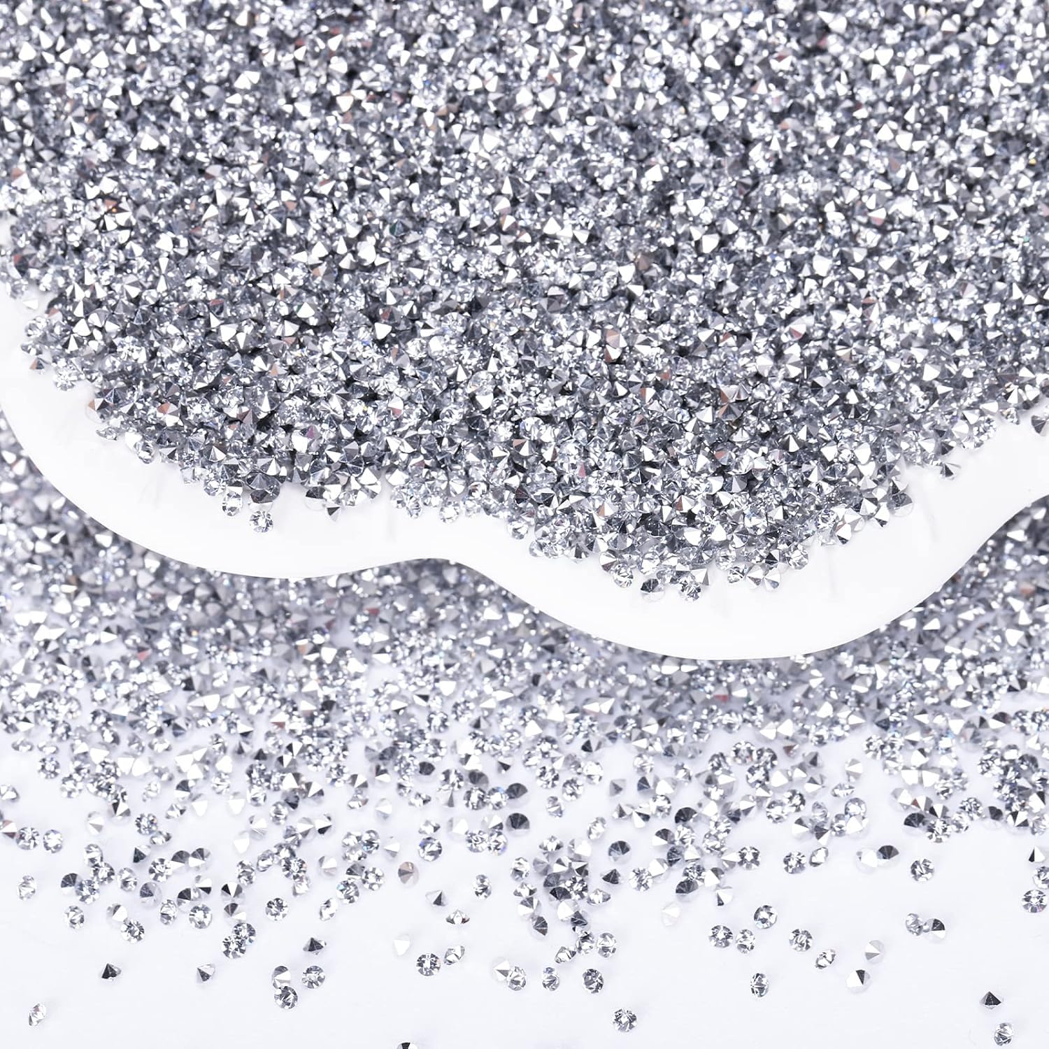 Rhinestone Chatons 8SS Silver Crystal Stones for Jewelry Making, Embroidery, Nail Art & DIY Crafts (400 Pieces) - Image 3