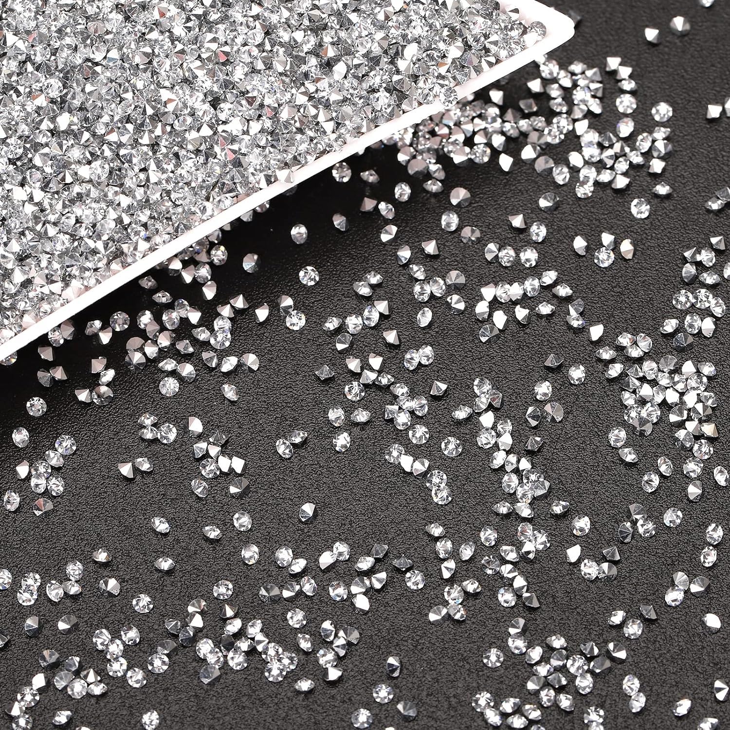 Rhinestone Chatons 8SS Silver Crystal Stones for Jewelry Making, Embroidery, Nail Art & DIY Crafts (400 Pieces) - Image 5