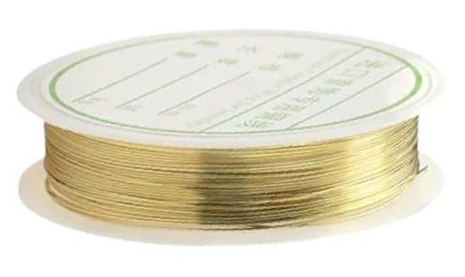 Copper Metallic String Beading Wire for Jewellery Making, Earrings, Necklaces, Bracelets, Beading, DIY Crafts & Art Projects