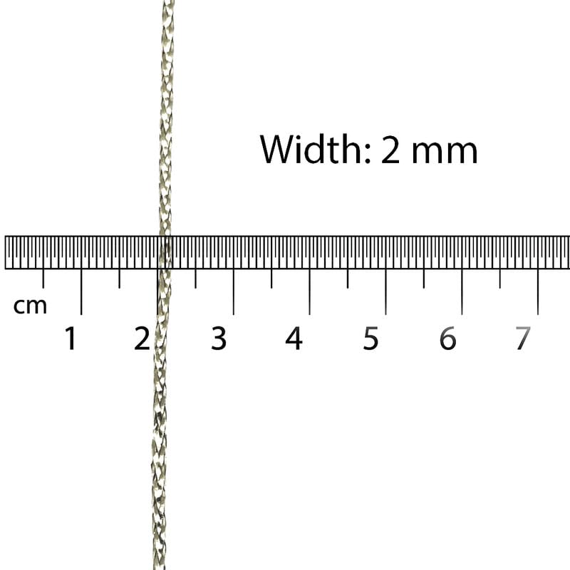 Twisted Metallic Zari Thread Dori Silver for Embroidery, Aari Work, Tassels, Jewellery, Lace & Craft - Image 3