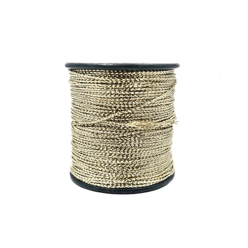 Twisted Metallic Zari Thread Dori Silver for Embroidery, Aari Work, Tassels, Jewellery, Lace & Craft
