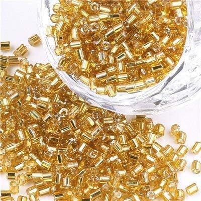 10/0 Gold Luster Hexagon Cutdana Seed Beads 2mm for Embroidery, Jewelry Making, Beading, Sewing, Craft & DIY Projects | Pack of 50g, 100g, 250g & 450g - Image 6