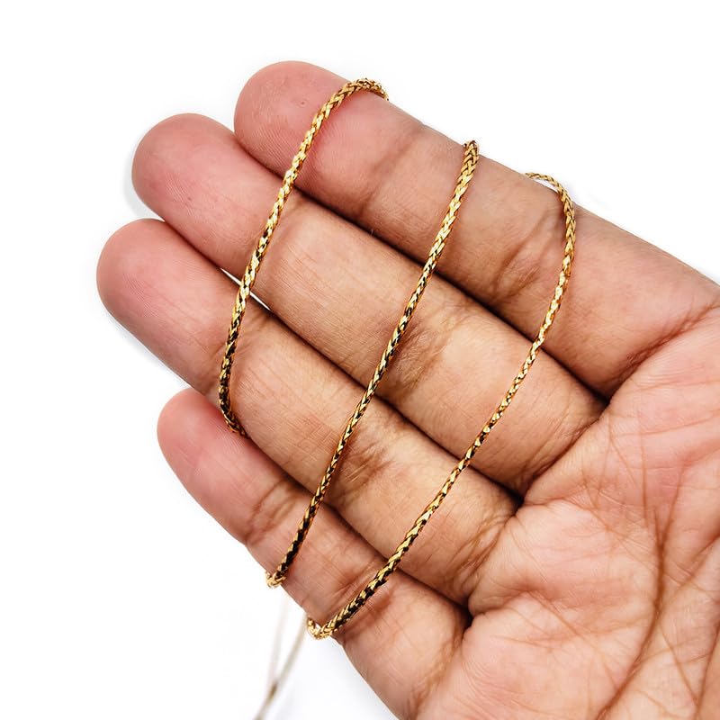 Twisted Metallic Zari Thread Dori Gold for Embroidery, Aari Work, Tassels, Jewellery, Crochet & Craft - Image 2