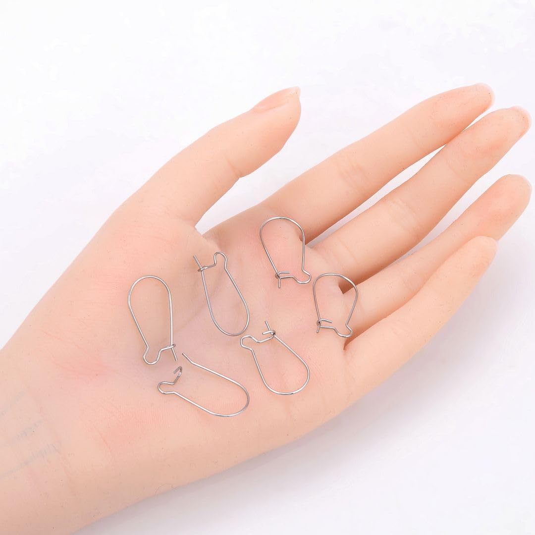 Kidney Earring Hooks Hypoallergenic Ear Wires for DIY Jewellery Making, Earrings, Beading, Charms, Pendants & Handmade Craft Projects - Image 6