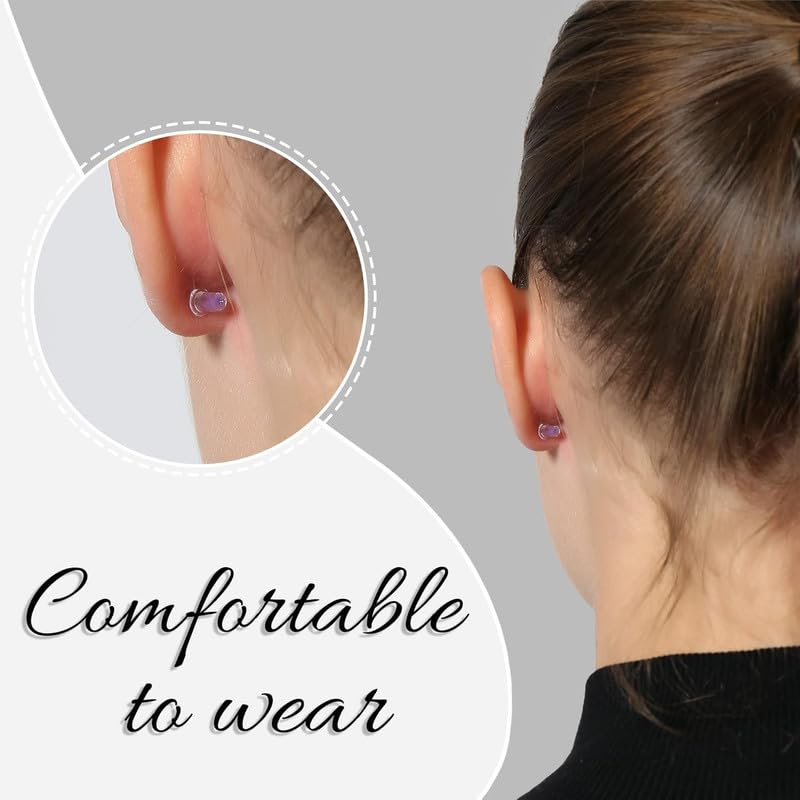 Soft Clear Silicone Rubber Earring Backs | Silicone Earring Stoppers for Stud Earrings | Replacement Earring Nuts for Jewellery Making - Image 5