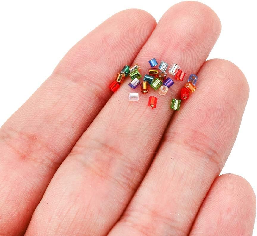 10/0 Gold Luster Hexagon Cutdana Seed Beads 2mm for Embroidery, Jewelry Making, Beading, Sewing, Craft & DIY Projects | Pack of 50g, 100g, 250g & 450g - Image 3