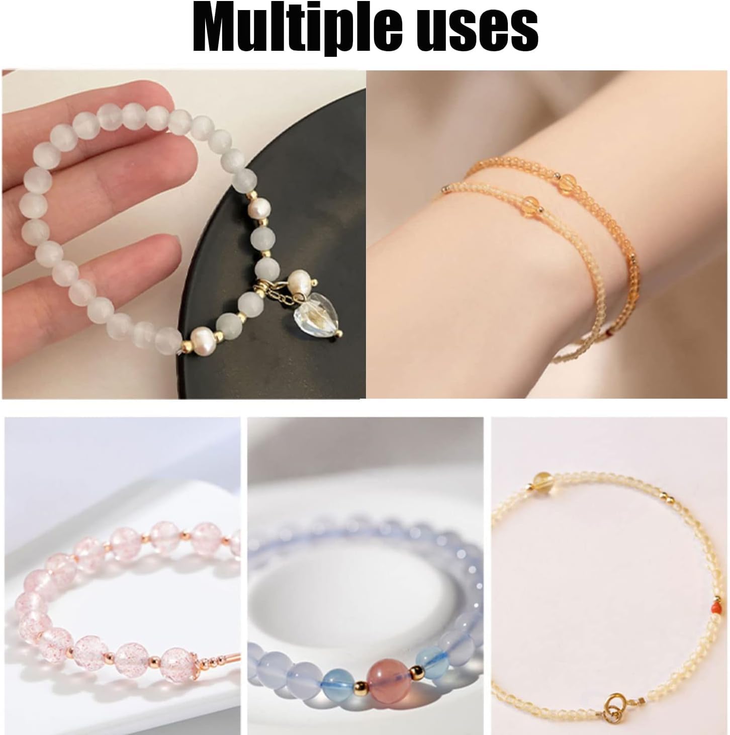 Crimp Bead Covers for Jewellery Making, Knot Covers, Round Open End Tips, Beading DIY Craft Findings & Accessories - Image 3