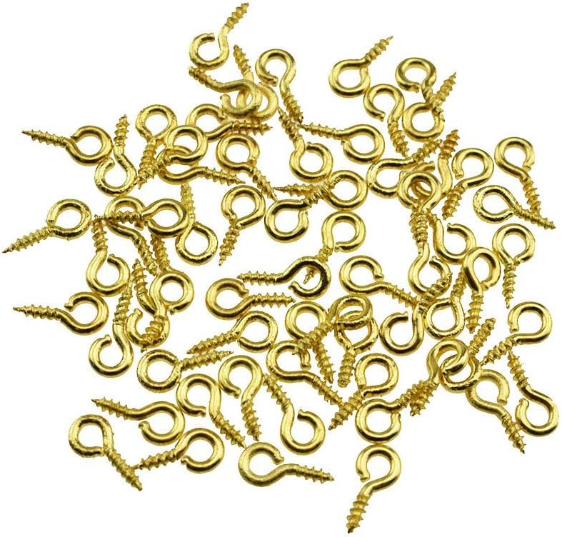 Gold Pendant Clip Bail Connectors, Pinch Bail Buckles for Necklace, Bracelet, Charms, Pendants & Jewelry Making