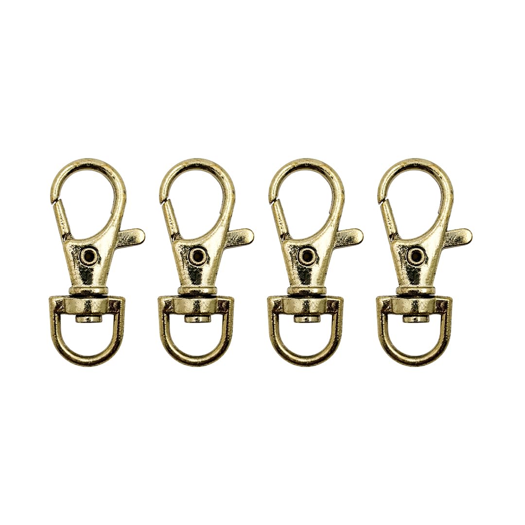 35mm Metal Lanyard Snap Hook Lobster Clasp with Swivel Hook for Keychain, Bag & DIY Crafts | Bronze | 10 Pcs - Image 2