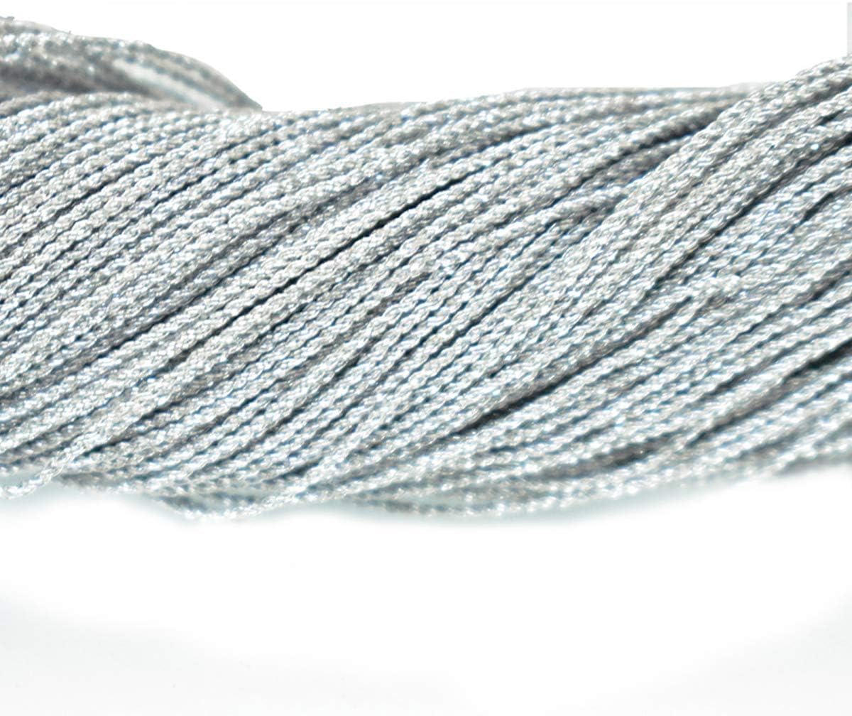 Metallic Zari Thread for Jewellery Making, Embroidery, Aari Work, Dori, Rope & Dhaga – Silver Zari Thread - Image 2