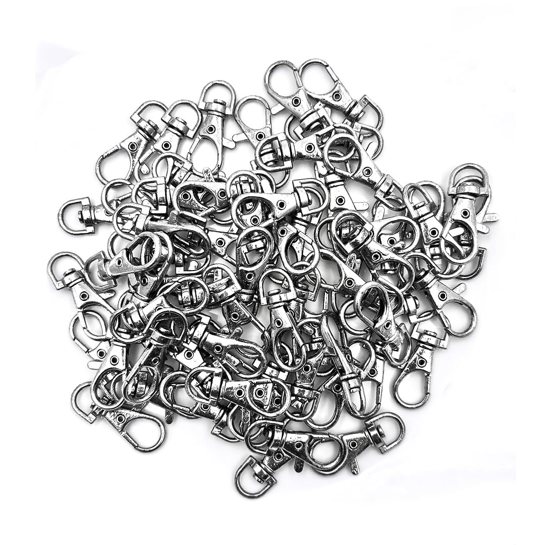 35mm Metal Lanyard Snap Hook Lobster Clasp Swivel Hook for Keychain, Bag & DIY Crafts | Gold | 10 Pieces