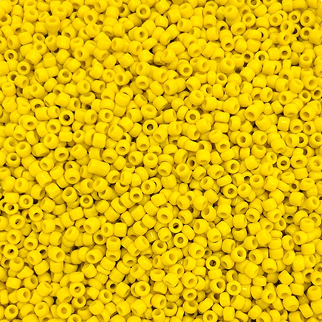 Yellow Seed Beads 100 Gram for Jewellery Making, Embroidery, Toran, Bag Decoration & DIY Craft