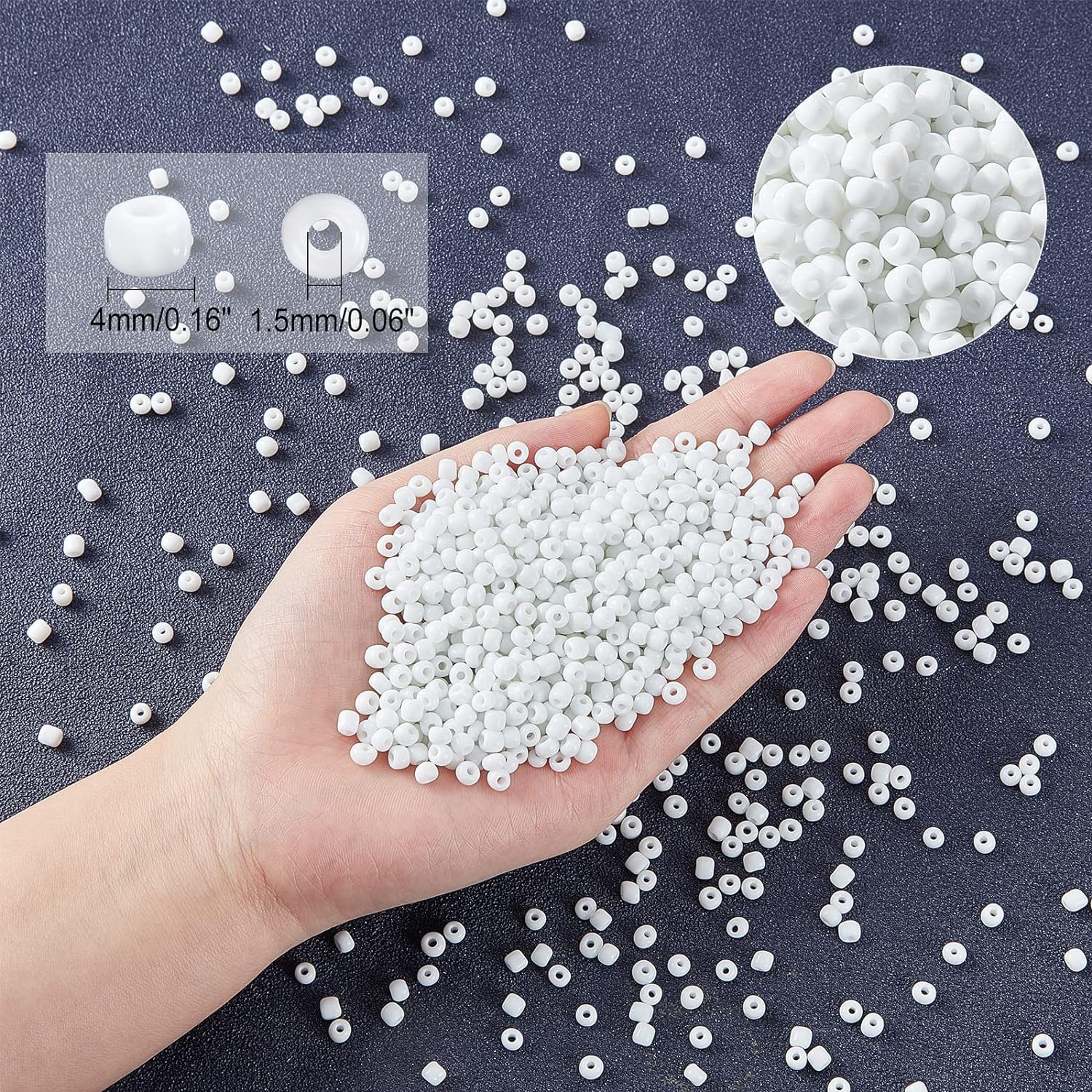 2 MM Round Glass Seed Beads for Jewellery Making, Bracelet, Necklace, Anklet, Beading Supplies & DIY Crafts - Image 6